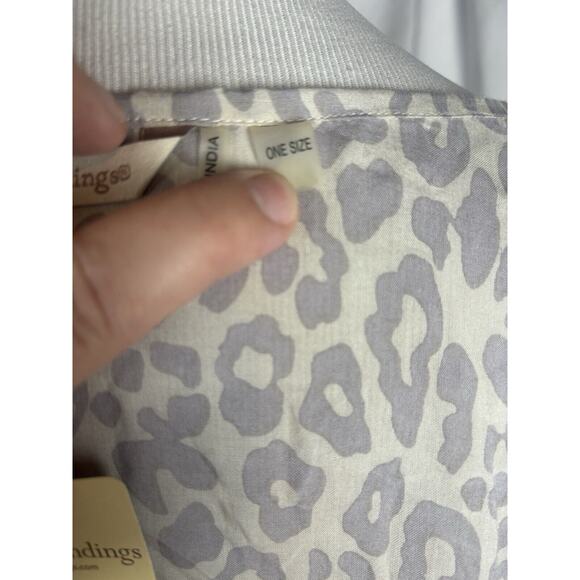 Soft Surroundings Leopard Cheetah Kimono Shrug Lagen Look Viscose NWT OS Boho - Picture 5 of 6
